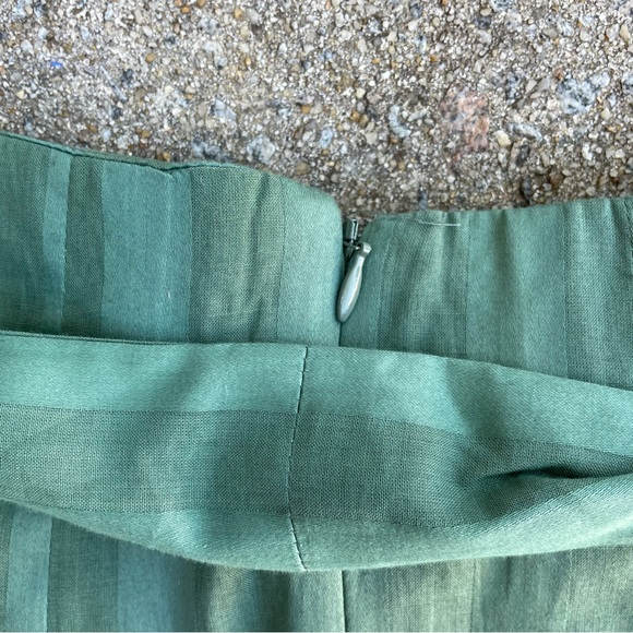 TULAROSA Revolve Kade Pant Green Striped Pleated Wide Leg Trousers Size Small - Picture 14 of 16